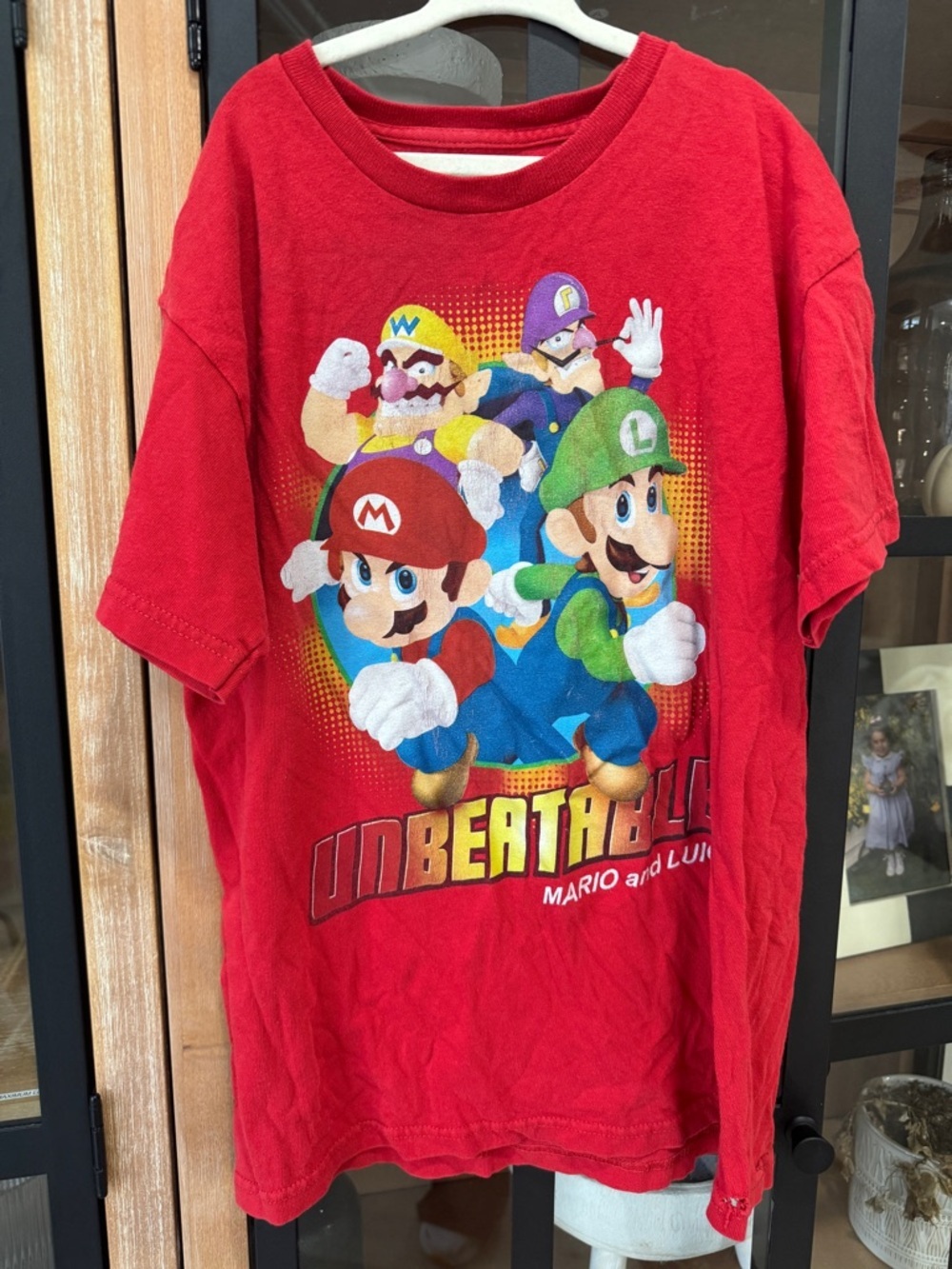 2011 Mario Kart tshirt graphic tee short sleeve unbeatable luigi wario